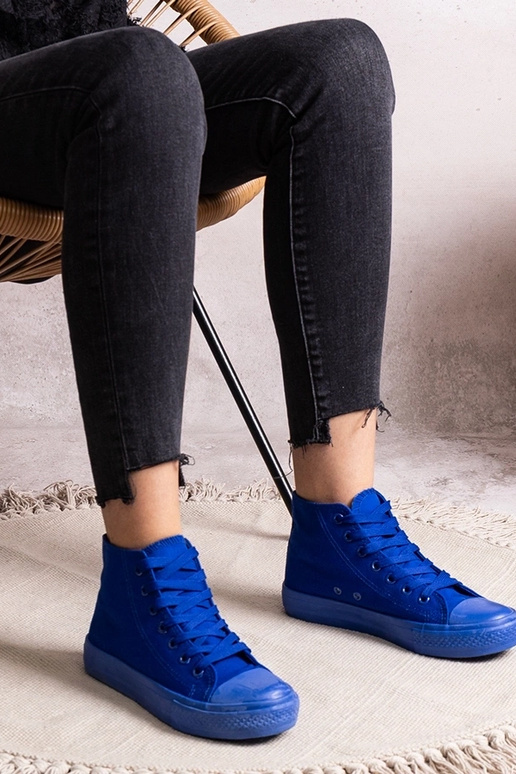Blaue Rafife High-Top-Sneakers
