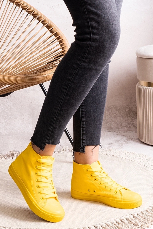 Gelbe High-Top-Sneakers „Rafife“ Gelbe High-Top-Sneakers „Rafife“