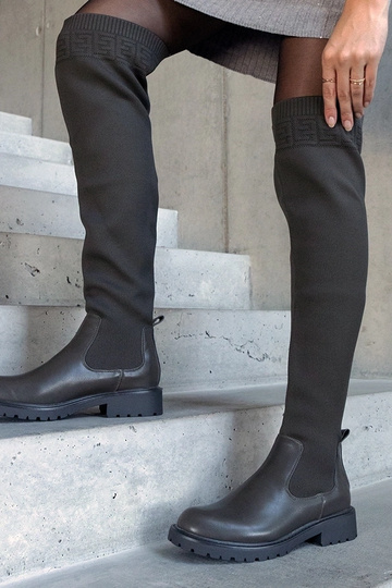 Grüne Juanra-Stiefel mit... 2