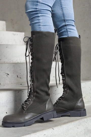 Grüne Veradi Schlupfstiefel...