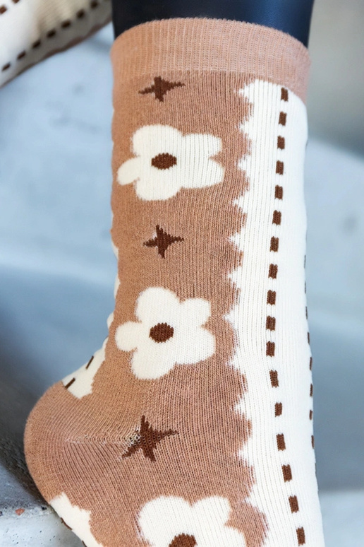 Schwarz-weiße warme Socken Sella Schwarz-weiße warme Socken Sella