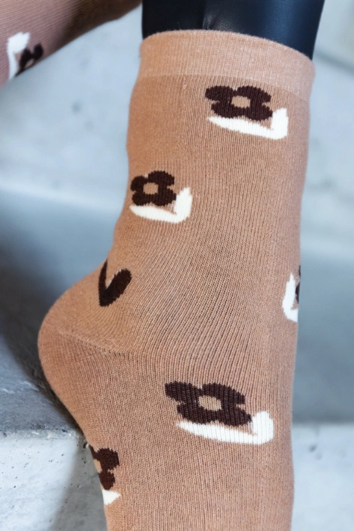 Schwarz-weiße warme Socken Sella Schwarz-weiße warme Socken Sella