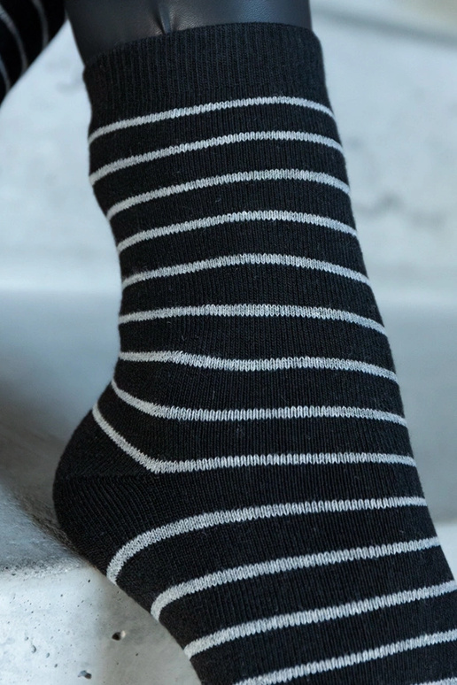 Schwarz-weiße warme Socken Sella Schwarz-weiße warme Socken Sella