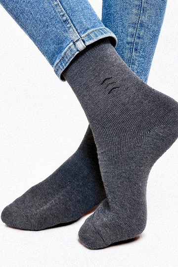 Graue warme Herrensocken Narus