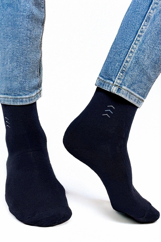 Dunkelblaue warme Herrensocken Narus Dunkelblaue warme Herrensocken Narus