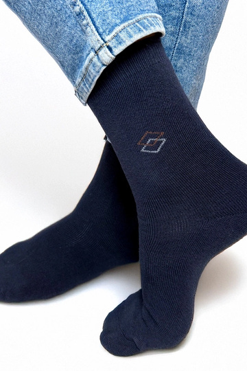 Dunkelblaue warme Herrensocken Narus 2