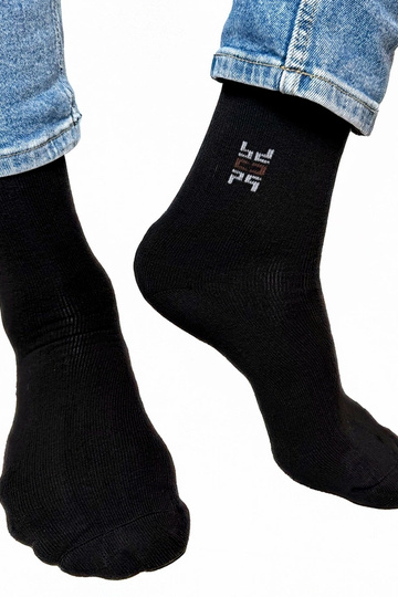 Schwarze warme Herrensocken...