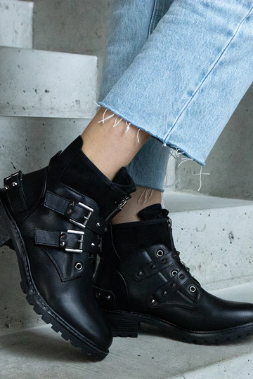 Schwarze Stiefeletten mit... 2