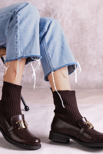 Braune Stiefeletten mit... 2