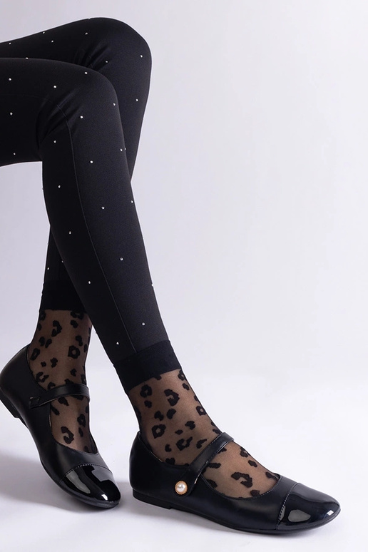 Schwarze Ballerinas aus Lackleder mit... Schwarze Ballerinas aus Lackleder mit...