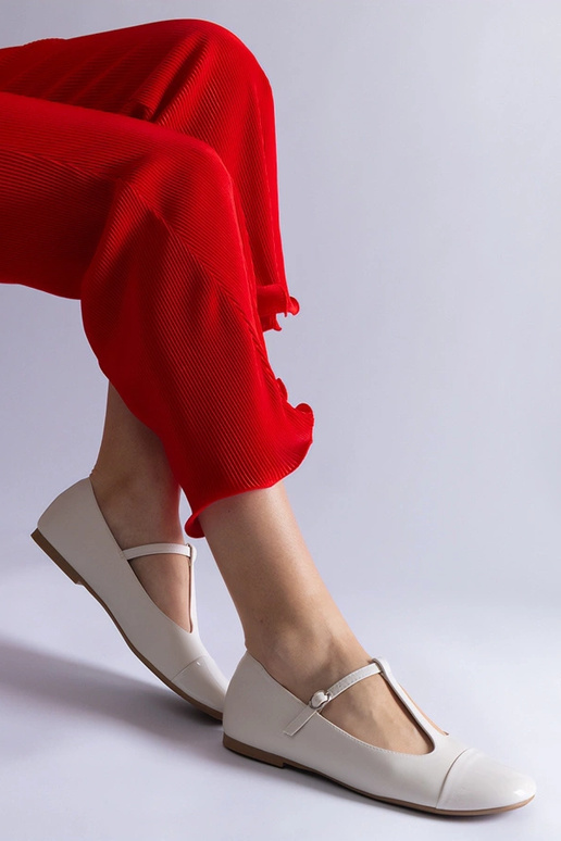 Gloriana weiße Lackleder-Ballerinas... Gloriana weiße Lackleder-Ballerinas...