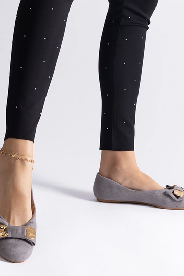 Graue Ballerinas mit... 2