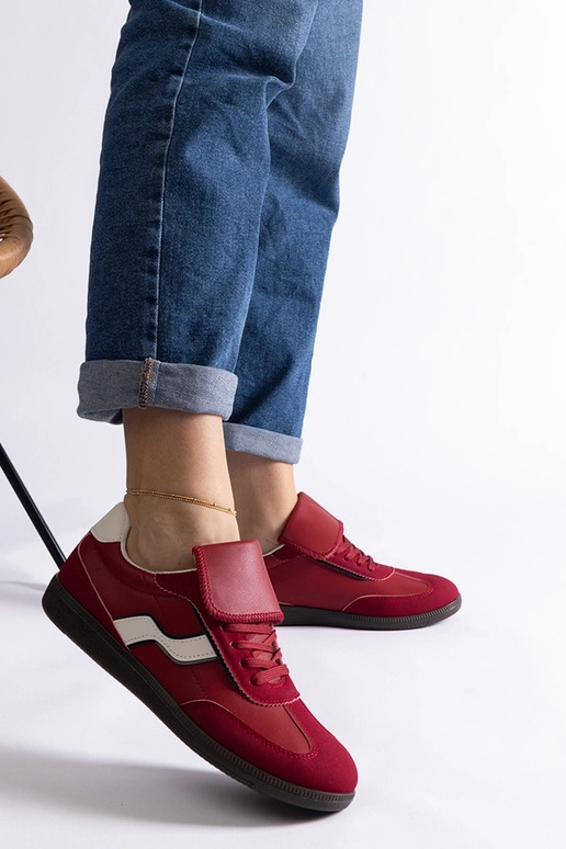 Rote niedrige Schnürsneakers Edelmira Rote niedrige Schnürsneakers Edelmira