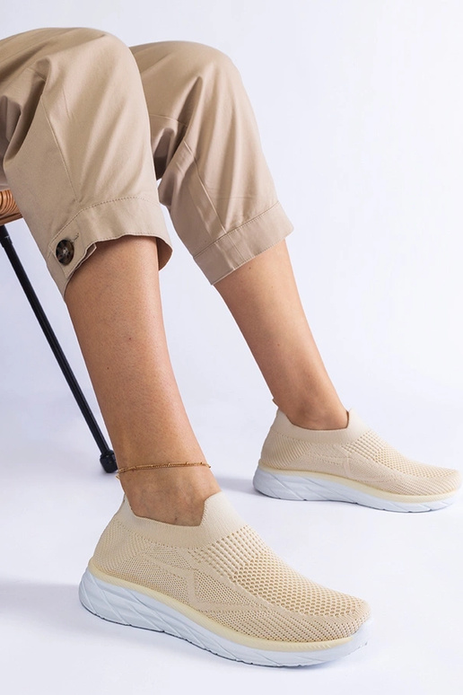 Beige Slip-On Sportsneakers Aquilina