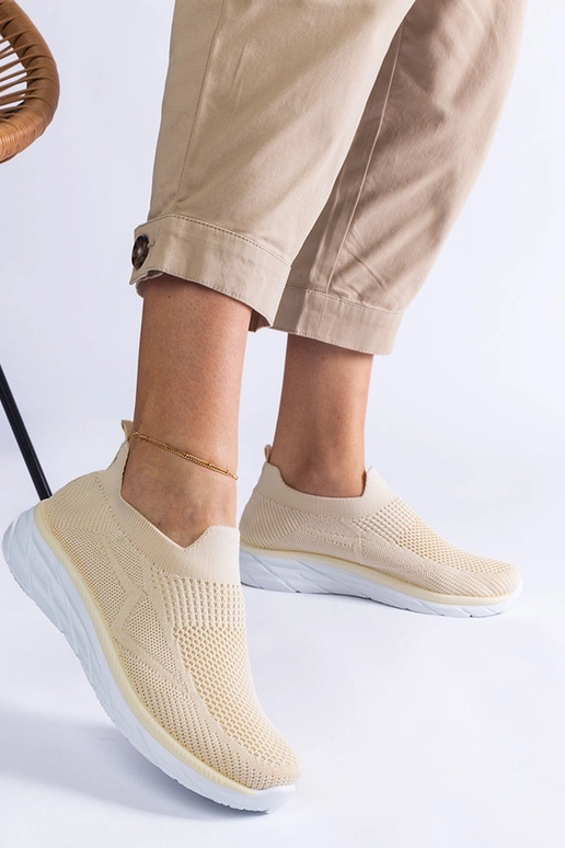 Beige Slip-On Sportsneakers Aquilina