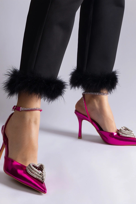 Rosa Pumps mit offener Spitze,... Rosa Pumps mit offener Spitze,...