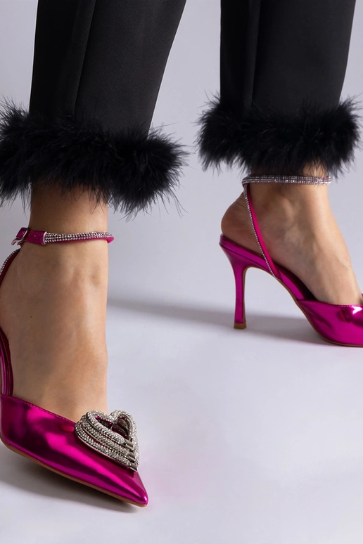 Rosa Pumps mit offener Spitze,... Rosa Pumps mit offener Spitze,...