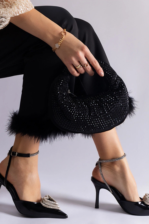 Schwarze High Heels mit offener Ferse... Schwarze High Heels mit offener Ferse...