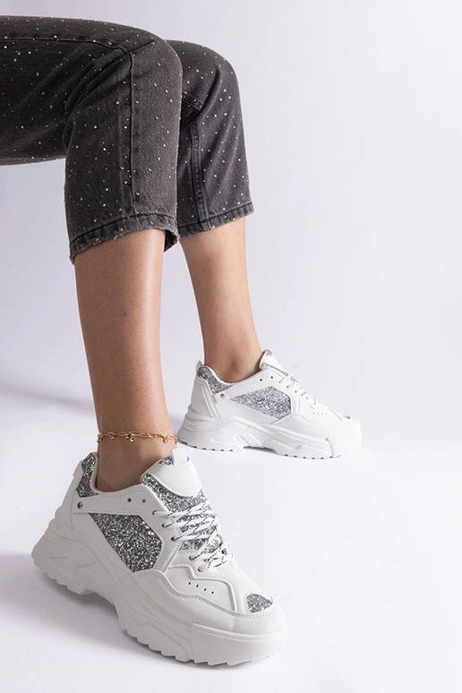 Weiße Damen-Sneaker mit... Weiße Damen-Sneaker mit...