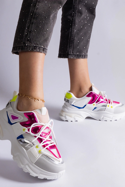 Weiße und rosa Sport-Sneakers „Sulamita“ Weiße und rosa Sport-Sneakers „Sulamita“