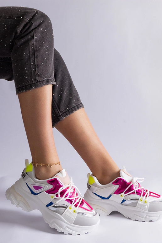 Weiße und rosa Sport-Sneakers „Sulamita“ Weiße und rosa Sport-Sneakers „Sulamita“