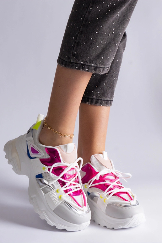 Weiße und rosa Sport-Sneakers „Sulamita“ Weiße und rosa Sport-Sneakers „Sulamita“