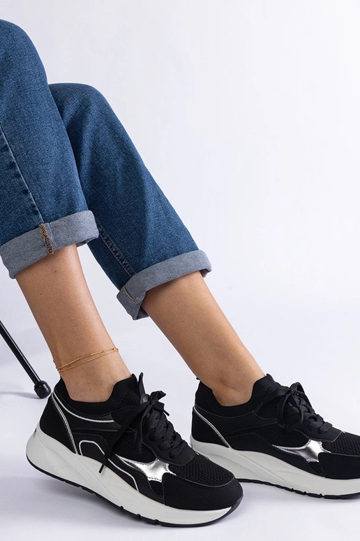 Schwarze Sport-Sneakers Elsira für Damen Schwarze Sport-Sneakers Elsira für Damen