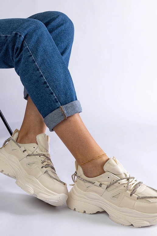 Beige Ivett Damen-Sportsneaker Beige Ivett Damen-Sportsneaker