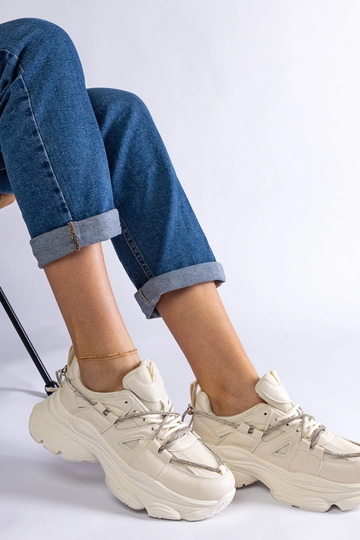 Beige Ivett Damen-Sportsneaker Beige Ivett Damen-Sportsneaker