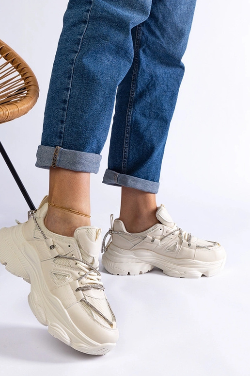 Beige Ivett Damen-Sportsneaker Beige Ivett Damen-Sportsneaker