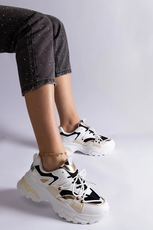 Schwarz-weiße Sport-Sneakers „Sulamita“