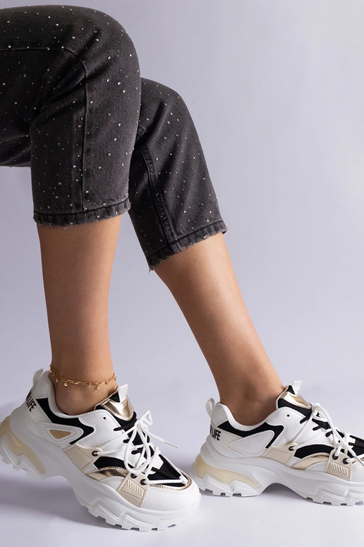 Schwarz-weiße Sport-Sneakers „Sulamita“