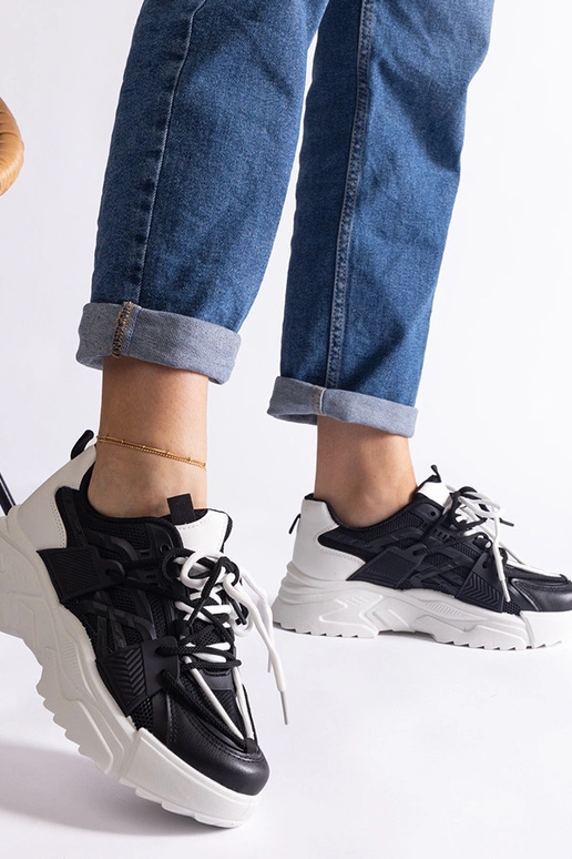 Schwarze Alva Damen-Sportsneaker