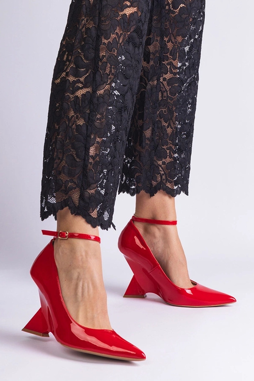 Rote lackierte Wedges Florianda Rote lackierte Wedges Florianda