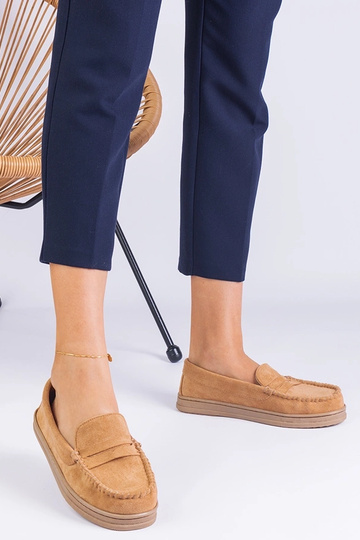 Braune Damen Schuhe aus Kunstwildleder Sevilia 2