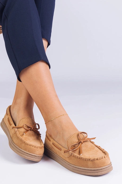 Braune Damen Kunstwildleder-Schuhe...