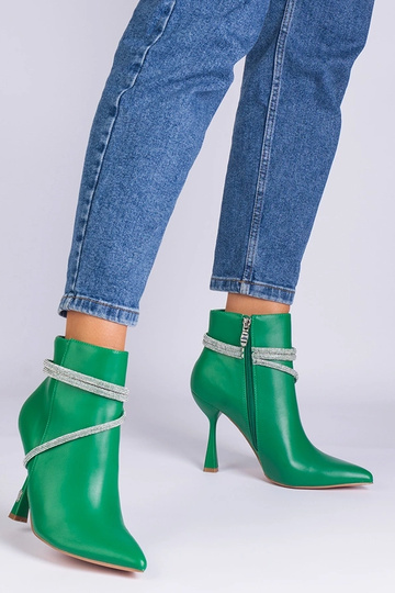 Grüne Stiefeletten mit... 2