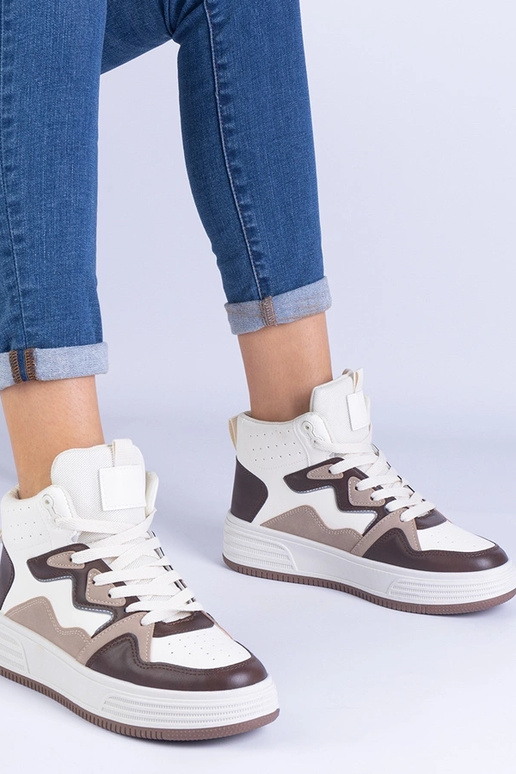 Braune Sport-Sneakers für Damen von... Braune Sport-Sneakers für Damen von...