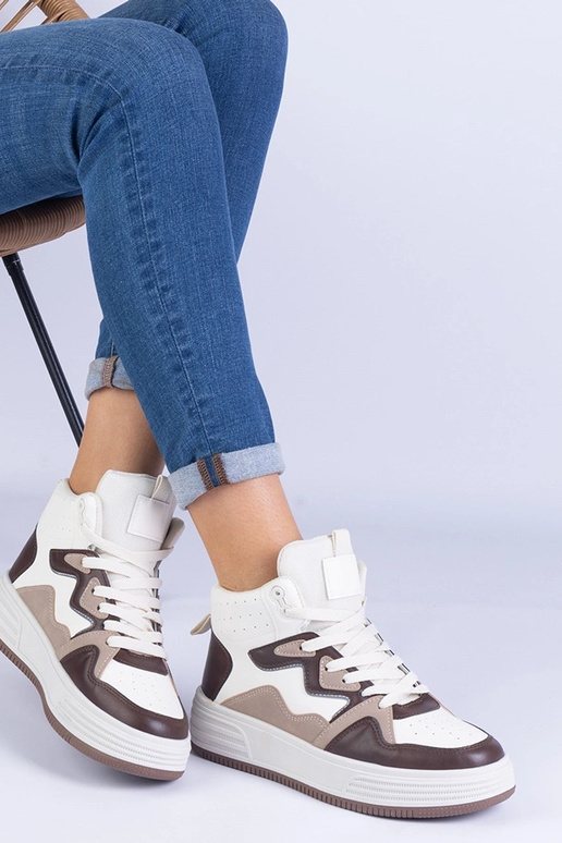 Braune Sport-Sneakers für Damen von... Braune Sport-Sneakers für Damen von...