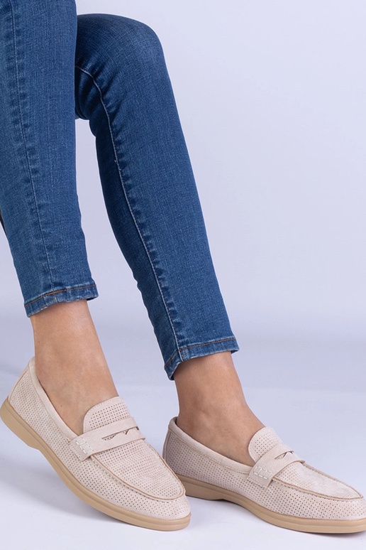 Beige klassische durchbrochene...