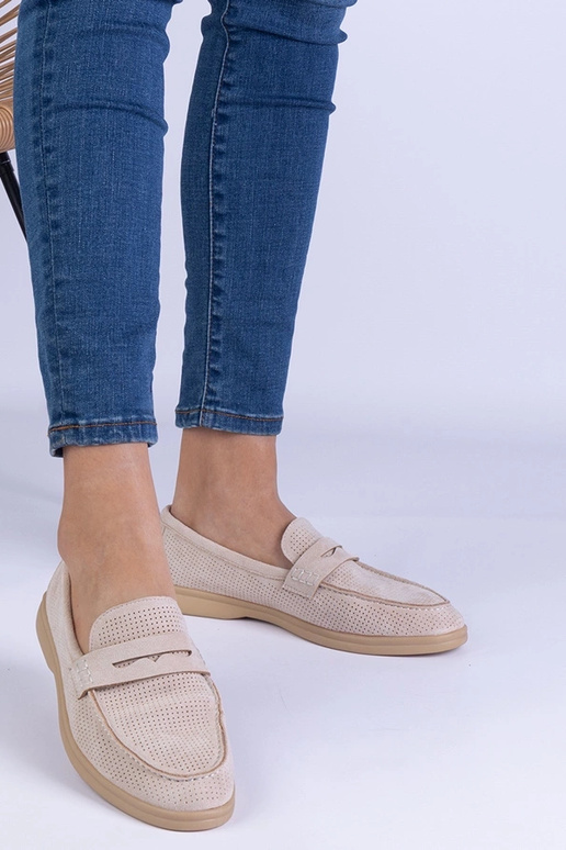 Beige klassische durchbrochene...