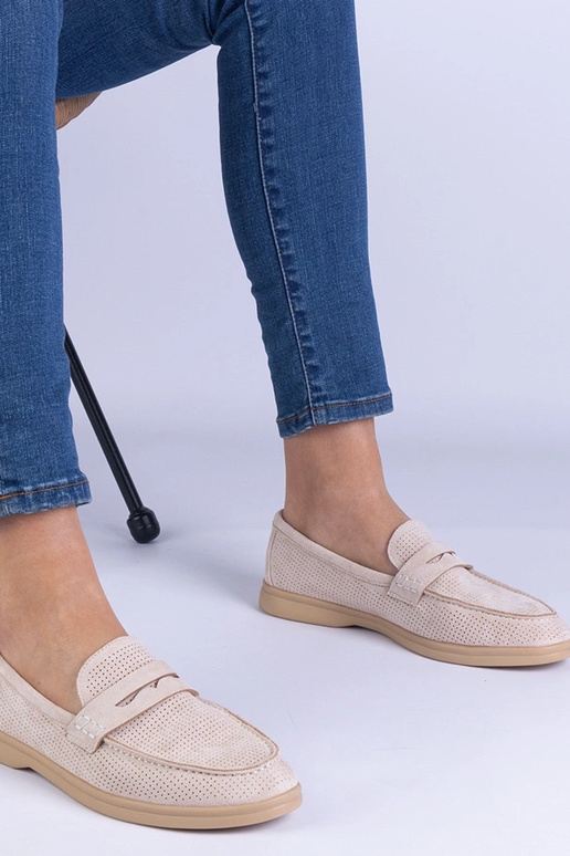 Beige klassische durchbrochene...