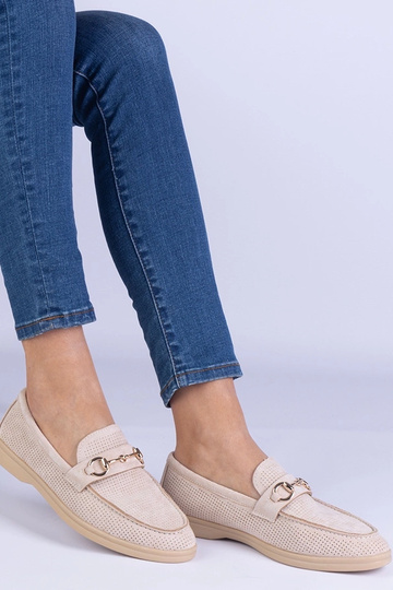 Beige Kunstwildleder...