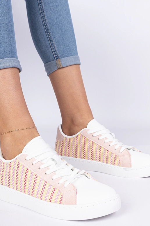 Rosa Damen-Sneakers aus Stoff Bellisio Rosa Damen-Sneakers aus Stoff Bellisio