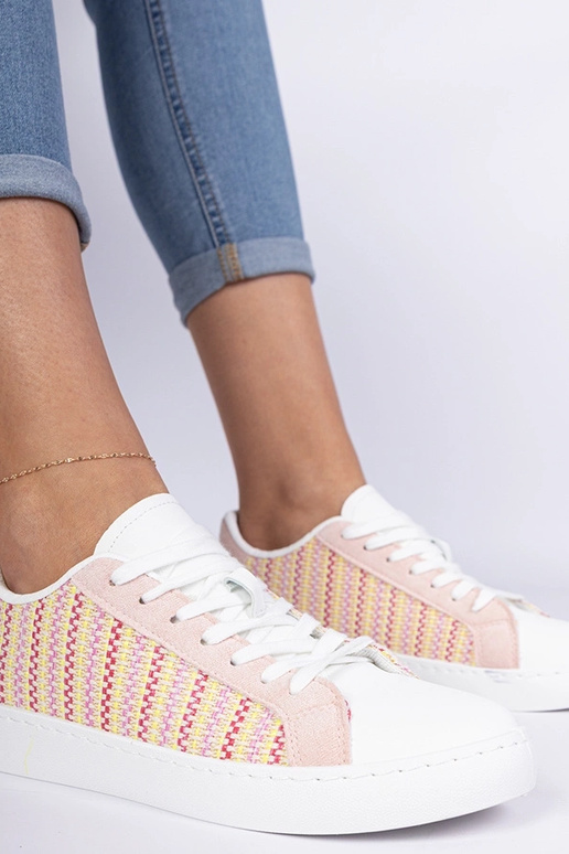 Rosa Damen-Sneakers aus Stoff Bellisio Rosa Damen-Sneakers aus Stoff Bellisio