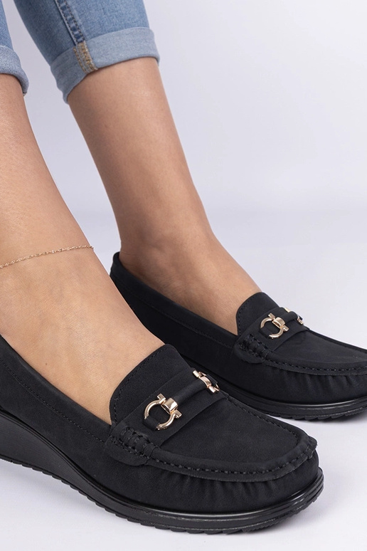 Schwarze Damenmokassins mit... Schwarze Damenmokassins mit...