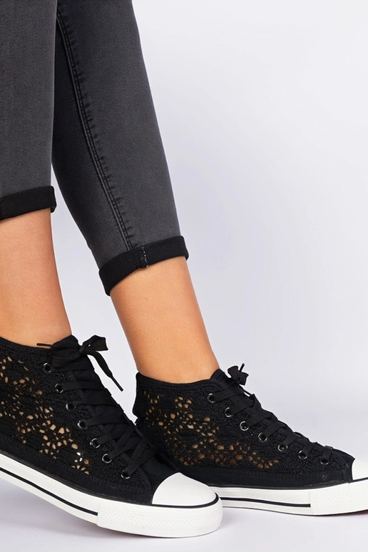 Lesli schwarze Damen-Sneaker mit... Lesli schwarze Damen-Sneaker mit...