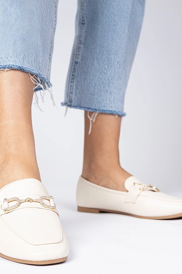 Beige elegante Mokassins... 2