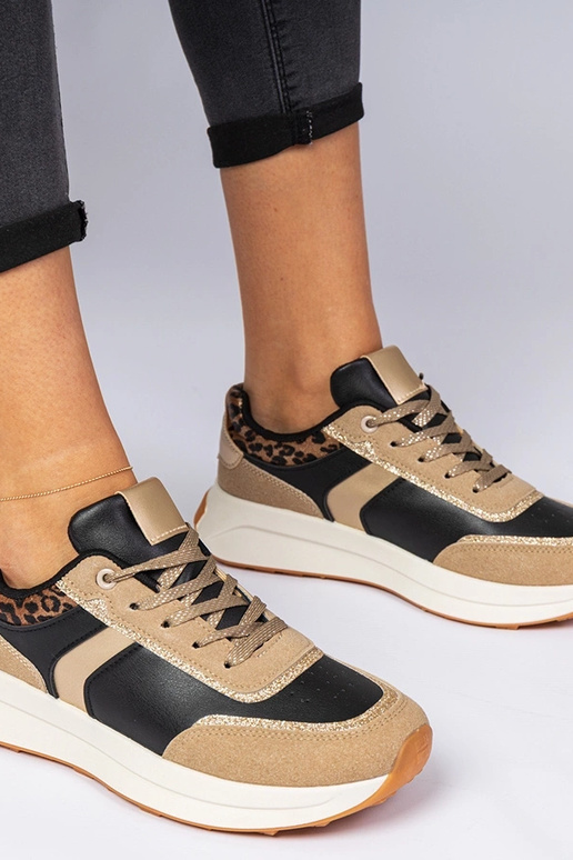 Schwarze Damen Sneakers mit Glitzer... Schwarze Damen Sneakers mit Glitzer...