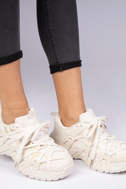 Beige Sneakers auf massiver Sohle Telda Beige Sneakers auf massiver Sohle Telda